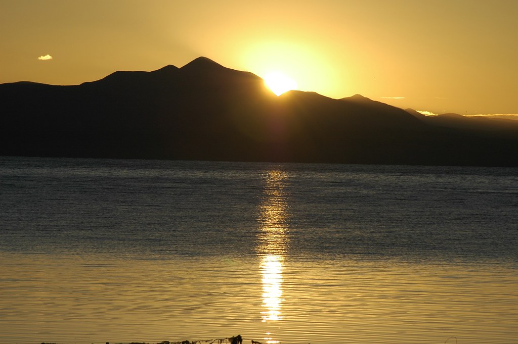 Sunset at Lake Mansarovar